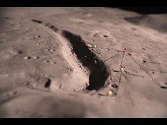 Rille from the summit of Mount Hadley Delta