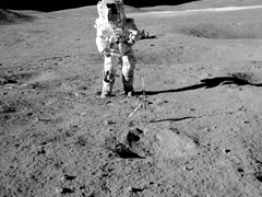  EVA 1 image (AS16-109-17795HR). South Ray in the distance